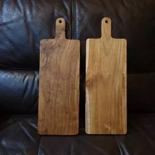 Kuma Talenan kayu jati utuh 15cm x 43cm / telenan / cutting board