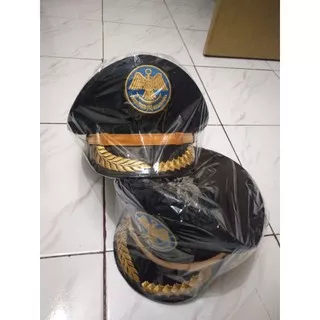 Topi Pet Perhubungan Gol 4 / Topi Pet Jaksa / Topi Pet Polisi / Topi Pet TNI / Topi Pet Taruna