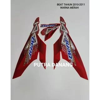 Sticker Striping Motor atau Sticker List Body Motor Beat Old Tahun 2010-2011 warna Merah