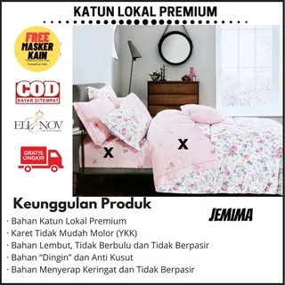 Ellenov Jemima Sprei Murah Promo Katun Lokal Premium Sprey Katun Dingin Bahan Adem Homemade Seprei lucu Sprei Abstrak Seprei Tebal Sprei Anti Kusut Seprei Handmade