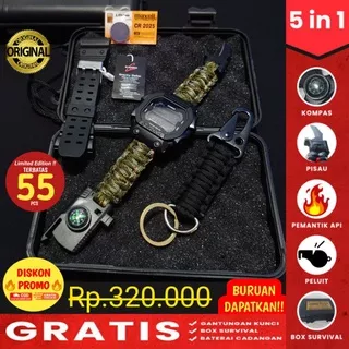 Jam Tangan TNI Polri Jam Tangan Outdoor Pria Jam Tangan Survival