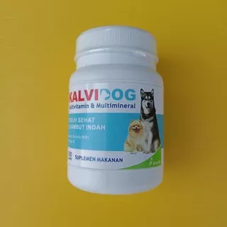 KALVIDOG 100tab /vitamin anjing /vitamin bulu dan kulit