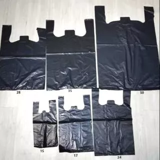 Kresek Hitam & Warna SUPER TEBAL 15cm 24cm 28cm | Plastik Packing Bungkus Paket | Tas Kiloan Laundry