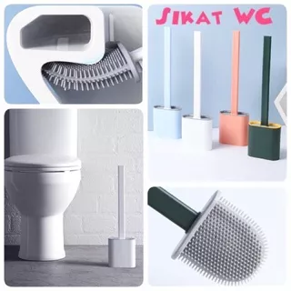 Sikat WC / Sikat Kloset Brush Sikat WC / Silikon Sikat Pembersih Kamar Mandi / Sikat Flexibel WC