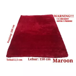 Karpet Bulu Rasfur Surpet Bulu Karakter Polos Minimalis Untuk Kamar Tidur Uk 100x150x2.5cm