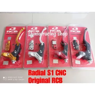 Handle Kiri RCB Radial S1 CNC Handle kiri kopling rem Original RCB Gold Merah Silver Biru Hitam