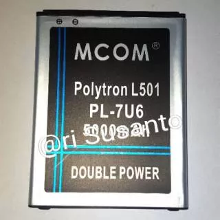 Baterai MCOM for Polytron Rocket 4G C1 L501 PL-7U6 Double Power 5000mAh