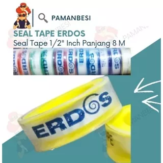 Seal Tape Erdos 12mm 1/2 Inch 8m Selotip Murah Berkualitas