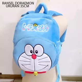 tas ransel TK sekolah boneka Doraemon 35cm kids baby
