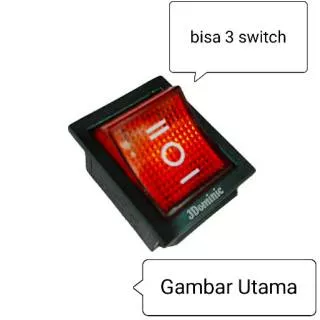 On off 3 kaki 6 pin - saklar sakelar switch swit cetekan lampu bohlam listrik setrum baterai batere motor dinamo pompa stop kontak tombol knop knob roker rocker engkel voltase volt ampere kipas angin fan alat tetas netas ayam unggas burung puyuh bebek air