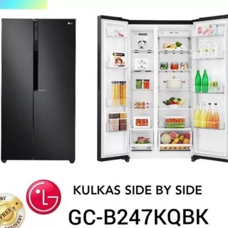 KULKAS LG SIDE BY SIDE GC-B247KQBK