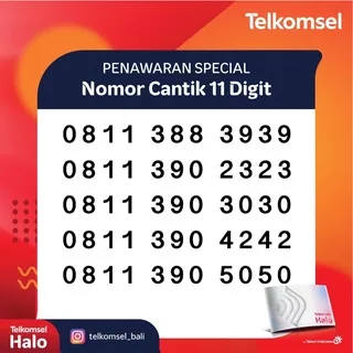 Kartu Halo Unlimited Nomor Cantik Halo 11 Digit