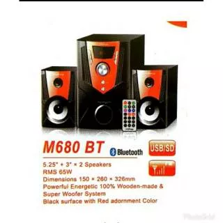 Speaker bluetooth multimedia advance m680bt m 680bt