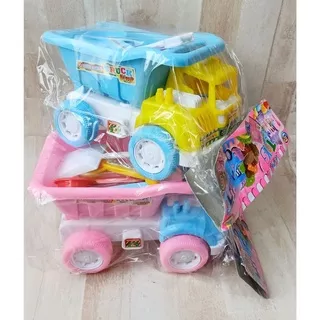 Mainan Mobil Truck - Mobil Truck Pasir Mainan Anak Mobil Mobilan Dorong Truk Plastik Tebal Murah