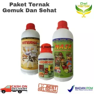 Paket Vitamin Organik Penggemuk Dan Penambah Nafsu Makan Hewan Ternak Sapi, Babi, Kambing Dan Ayam