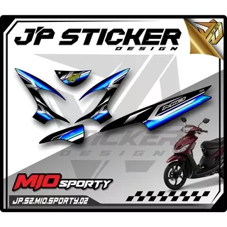 MIO STICKER STRIPING MIO SPORTY - STICKER MOTOR YAMAHA MIO SPORTY LIST VARIASI HOLOGRAM (JP.S2) 02