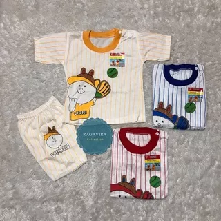 BAJU BAYI baseball pendek Setelan 3-18 Bulan (RG011)