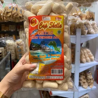 Getas Bangka Panjang Ikan Tenggiri Cap Shella - Snack Bangka - Cemilan Bangka - Makanan Bangka