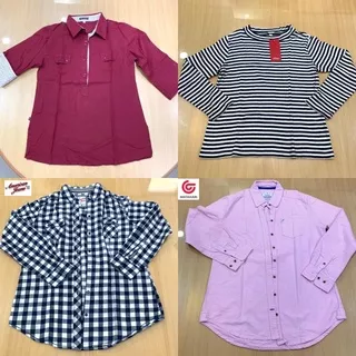 KEMEJA WANITA BRAND ST. YVES / COCOLULU / AMERICAN JEANS / HEATH/ KAOS STRIPE/ SALUR UNIQLO/ KOREAN LOOK BRANDED/ THRIFT KEMEJA WANITA/ PRELOVED KEMEJA