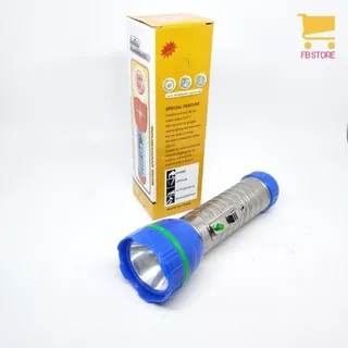 Senter LED flashlight uk.14.5x4.5cm baterai AA(TANPA baterai)FREE BUBBLEWRAP