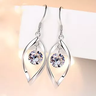 Anting Korea | Anting Panjang Perak Import Fashion Perhiasan Accessories Earrings Jewelry AT-008