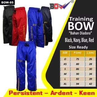 celana training panjang taekwondo bow latihan track pants jogging TC bahan soft sport