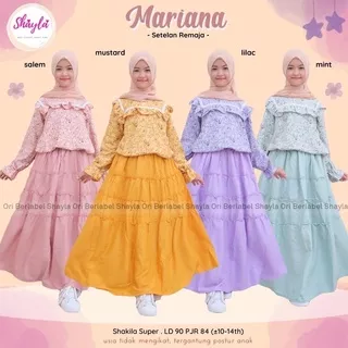 [BISA COD] MARIANA SETELAN REMAJA BLOUSE+ROK FREE MASKER MATT SHAKILA GOOD QUALITY