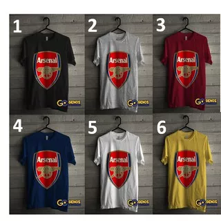 TSHIRT DISTRO Kaos Arsenal 1 (Lengan Pendek) - Baju Bola Pria