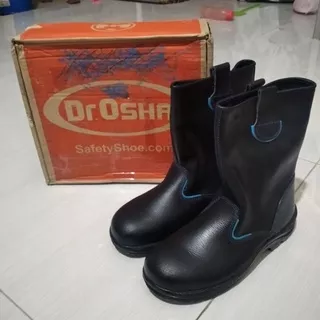 sepatu safety dr osha dr.osha wellington boot black 2388