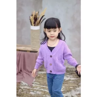 BROMO CARDI / CARDIGAN RAJUT / JAKET / OUTER / SWEETER ANAK PEREMPUAN / CANTIK / KEKINIAN HANGAT LEMBUT