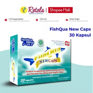 Fishqua New Caps 30 Soft Capsule Suplemen Kesehatan Minyak Ikan Dan Penambah Stamina