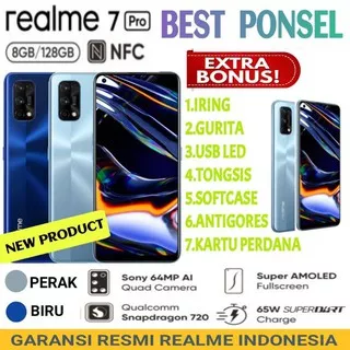 REALME 7 PRO RAM 8/128 GB  XT RAM 4/128 GB GARANSI RESMI REALME INDONESIA 1 TAHUN