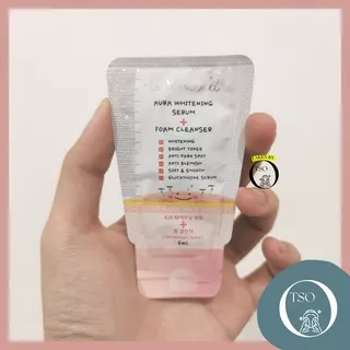 [SACHET 6 ML] CATHY DOLL AURA WHITENING SERUM FOAM CLEANSER - Pembersih Wajah