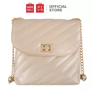 MINISO Tas Selempang Wanita Sling Bag Tas fashion Tas Bahu Cewek Polos Cincin Simple Shoulder Lingkaran Bag