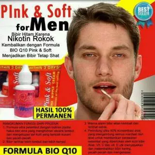 Pink & soft vitamin.. pemerah & pelembab bibir original...guna perokok bibir hitam pria/wanita