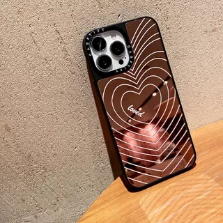 Rose Gold Mirrow Heart Iphone Case iPhone12 iPhone12Pro iPhone11Promax IphoneXR iPhone11 iPhone6splus iPhone7plus 8plus iPhoneXS iPhoneXsmax Soft Casing