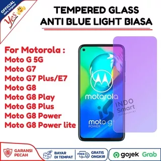 Anti Blue Light Motorola Moto G 5G G7 Plus/E7 G8 Play Plus Power Lite Tempered Glass Yes Anti Gores Kaca Radiasi UV