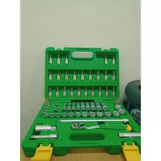 Tekiro 3/8 Inch Hand Socket Set 58 pcs `6-24mm`/Tekiro Tools/Perkakas Multifungsi