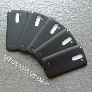 Case LG G3 STYLUS D690 / LG Q6 / LG stylus 2 full black dove Softcase soft softsell softhell silikon