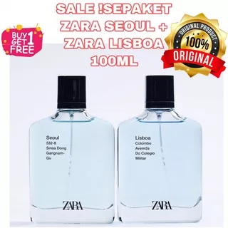 PROMO SEPASANG PARFUM ZARA SEOUL + ZARA LISBOA 100ML FOR MAN