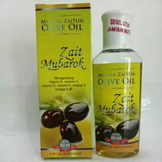 Jual Minyak Zaitun Olive Oil Zait Mubarok 60 ml Minyak Zaitun Exta Virgin Kemasan 60 ml