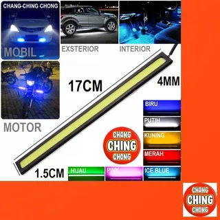 Led Cob 17cm Lampu Kabut Kolong Senja Bagasi Mobil Motor Sein Kota Alis Waterproof Drl Drl Plasma 17 Cm