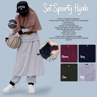 set sporty hijab