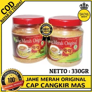 JAHE MERAH BUBUK DD 78C ORIGINAL CAP CANGKIR  MAS 330 GR  MINUMAN JAHE MERAH HERBAL KESEHATAN BPOM