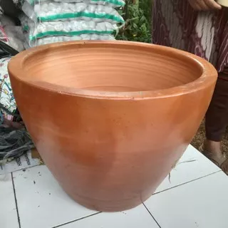 pot tanaman / pot teracota / pot terakota / pot bunga / pot tanah liat / pot tembikar diameter 45 cm