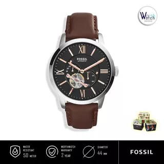 Jam Tangan Pria Otomatis Fossil ME3061 ME 3061 Townsman Automatic Brown Leather Original