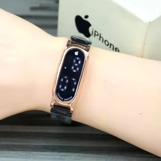 (PW)JAM TANGAN IPHONE KAPSUL DIGITAL FASHION WANITA TALI RANTAI FREE BOX(COD)