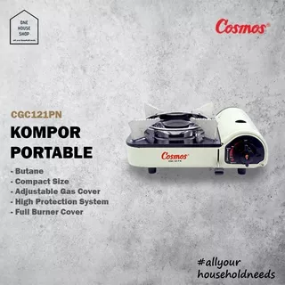 Kompor Gas Butane Portable Mini Kompor Camping Cosmos CGC121P Automatic Safety Device Anti Ledak