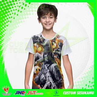 COD !! Kaos Baju Tshirt Anak Game Call Of Duty Mobile Fullprint Custom Art 02