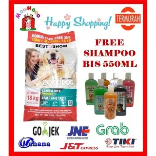 Best In Show Good Dog Lamb 18Kg - Free Shampoo Best In Show 550ml